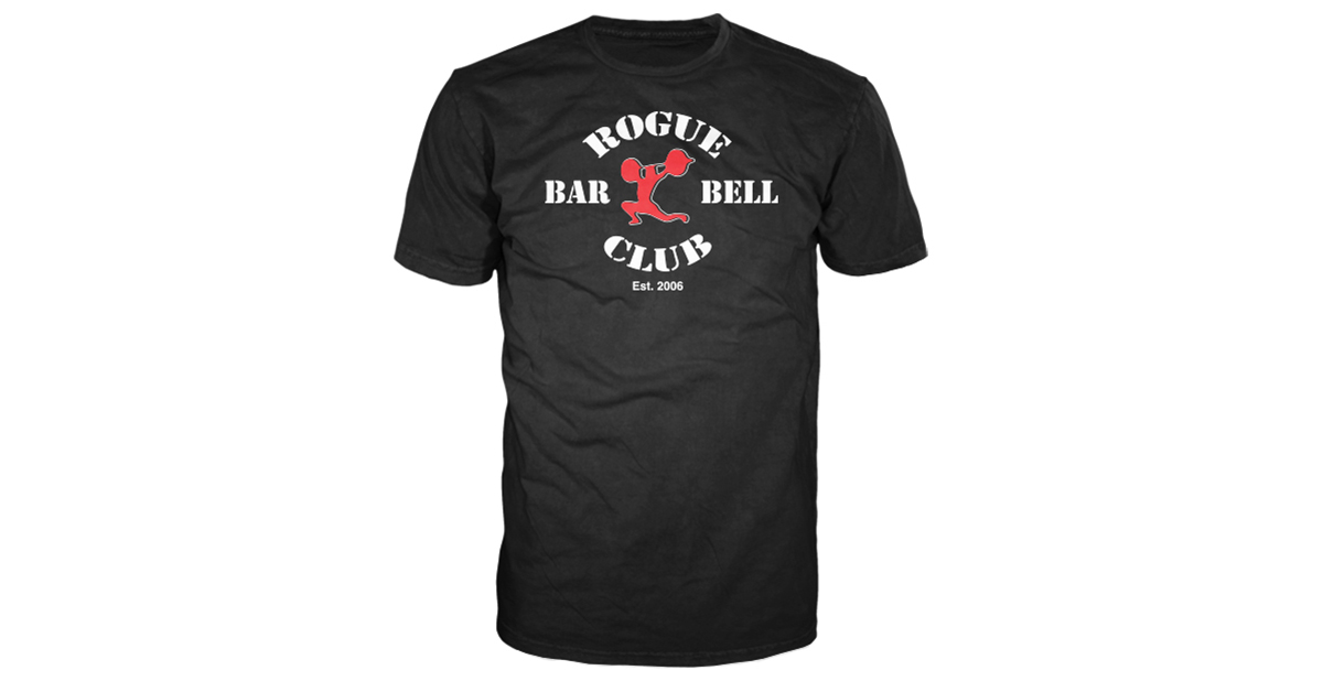 Rogue Barbell Club Shirt Black Rogue Fitness