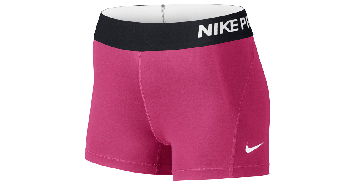 nike pink pro shorts