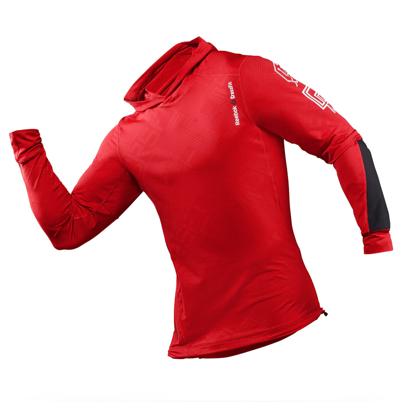 red reebok hoodie