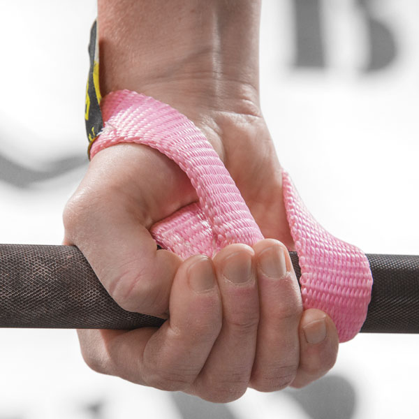 Speed Wrist Straps (Oly Style) Pink Rogue Fitness