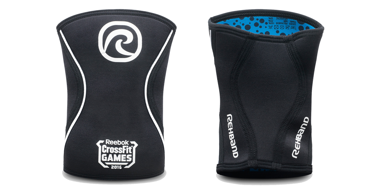 Rehband Rx CrossFit Games Knee Sleeve 7mm Black Rogue Fitness