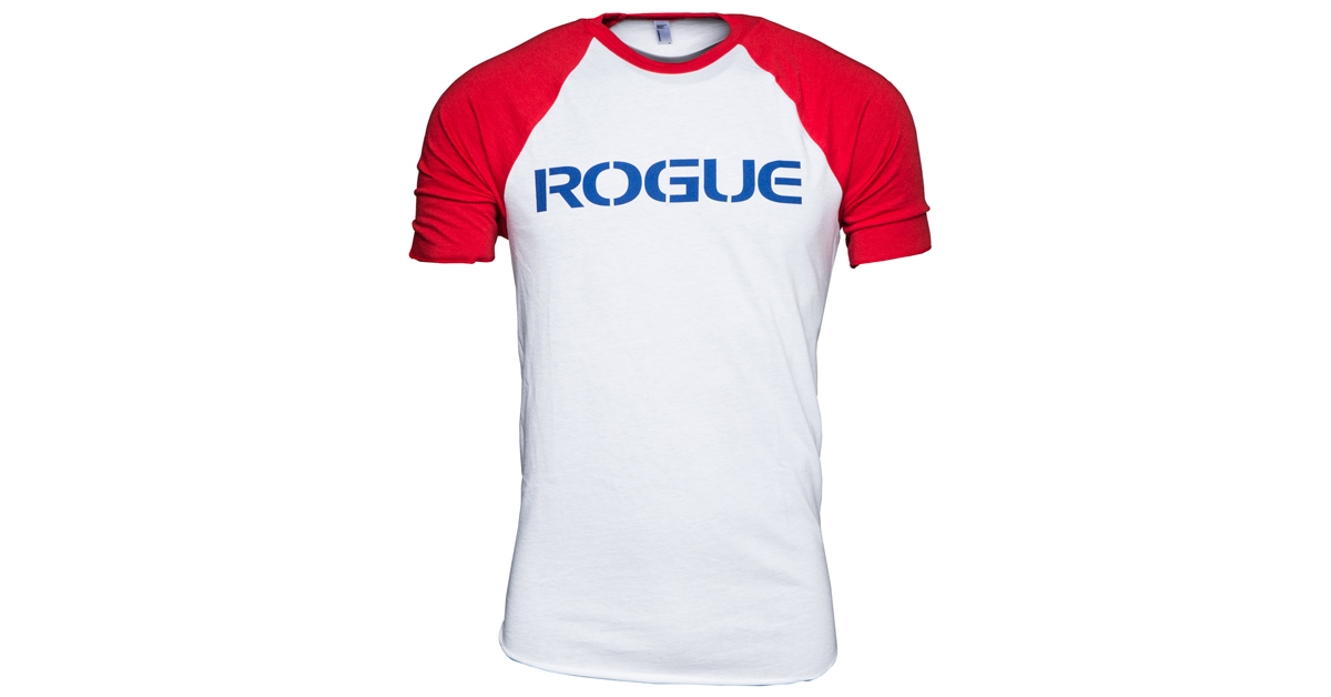 Rogue Raglan Shirt Red Rogue Fitness
