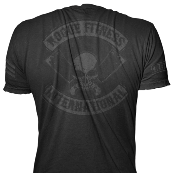 Matte Black on Black Rogue International Shirt Rogue Fitness Apparel