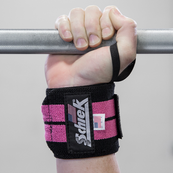 Schiek Wrist Wraps Pink Rogue Fitness