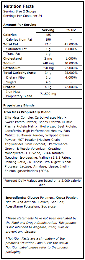 Nutrition Facts