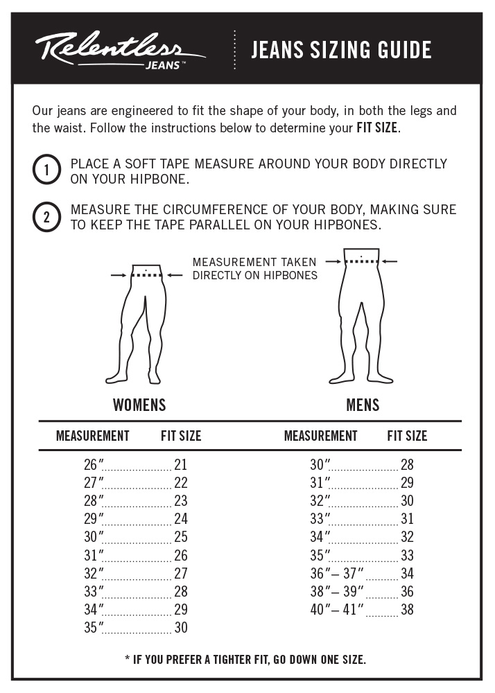 men s relentless jeans rich froning series 011 s blue blue dog jeans size chart