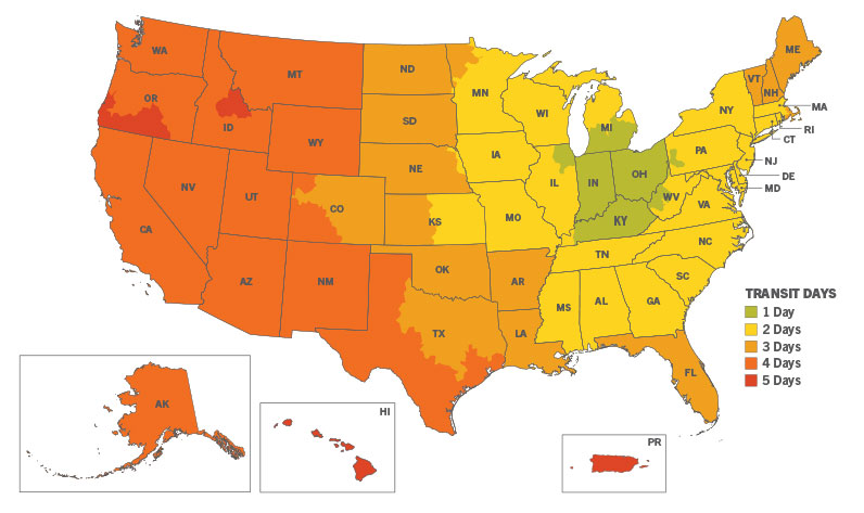 Ups Zone Chart By Zip Code