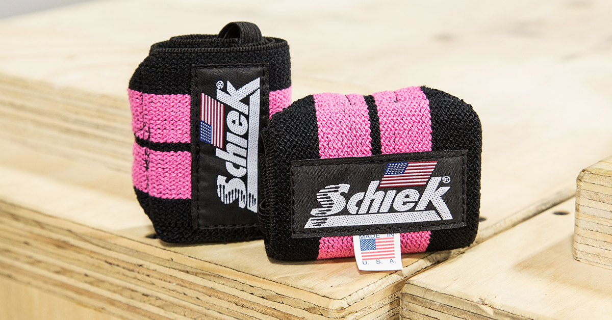 Schiek Wrist Wraps Pink Rogue Fitness