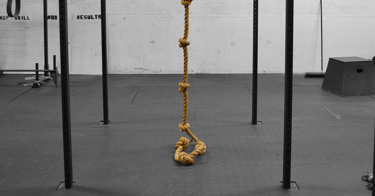 Knotted Climbing Rope Gym Ropes Rogue Fitness