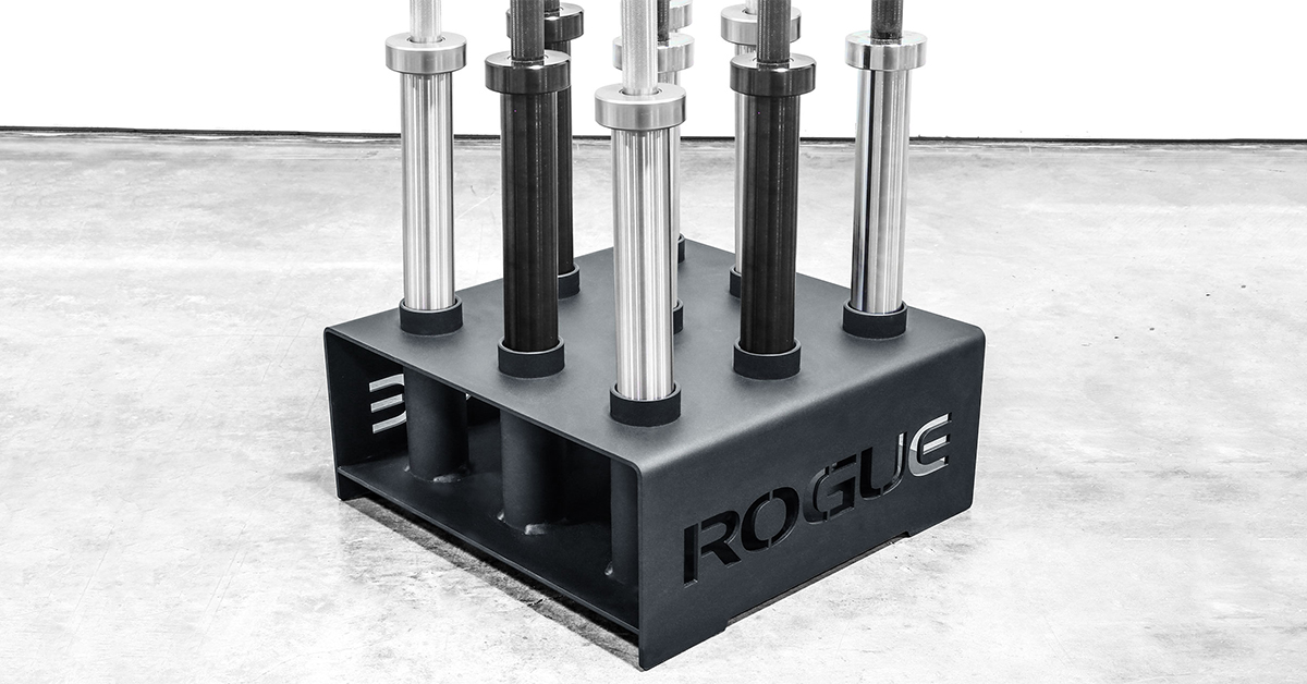 Rogue 9 Bar Holder Vertical Barbell Storage Rack Rogue Fitness