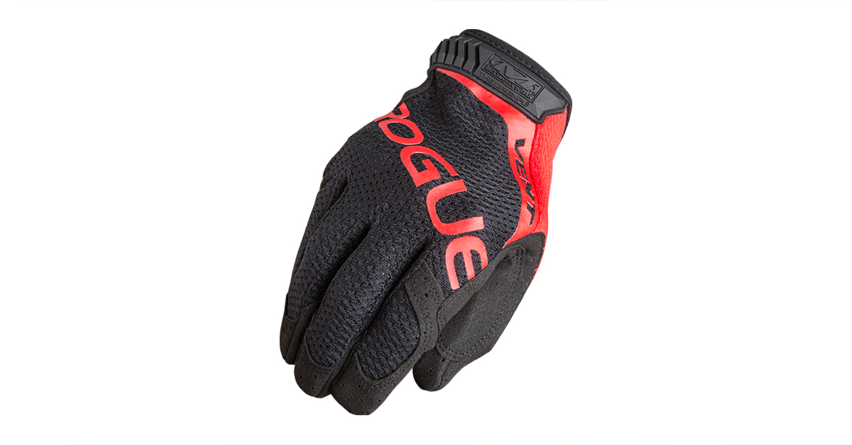 Rogue Mechanix Vented Gloves 2.0 Black and Red Rogue Fitness
