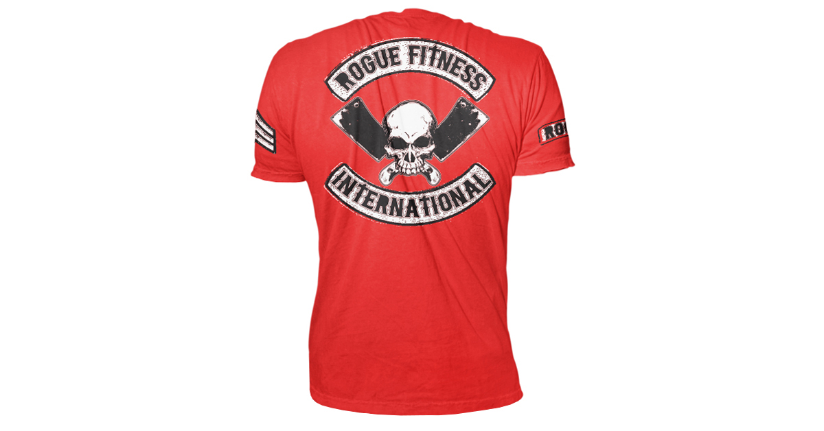 Rogue International Shirt Red Logo TShirt CrossFit Rogue Fitness