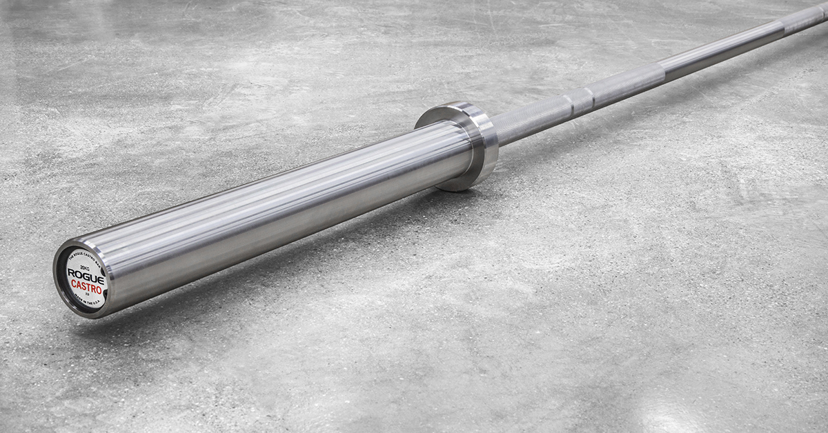 Rogue Castro Bar Bare Steel Barbell 28.5MM Rogue Fitness