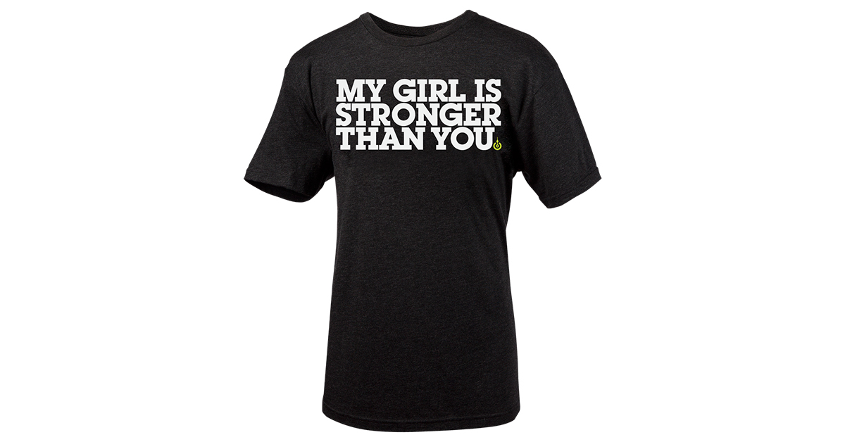 My Girl Is Stronger Than You Shirt - CrossFit - Black | Rogue Fitness