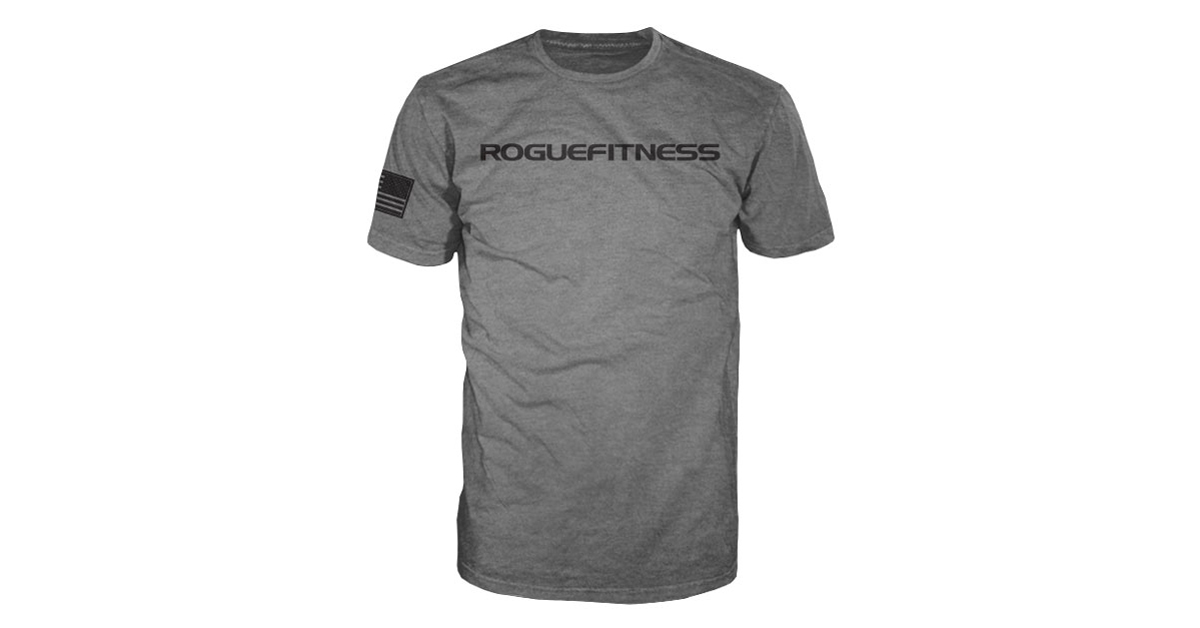 Rogue Classic Shirt Logo TShirt in Gray Rogue Fitness