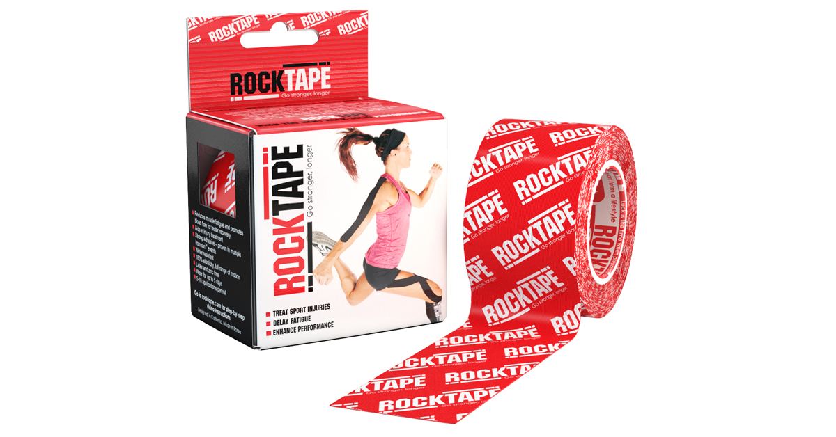 Rocktape 2" Red Logo Compression Tape Rogue Fitness