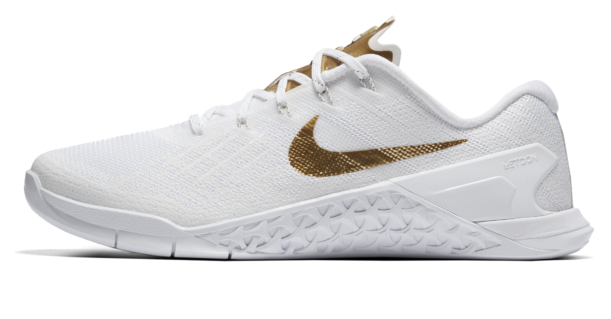 nike metcon 3 amp women 39 s white metallic gold crossfit christmas cards
