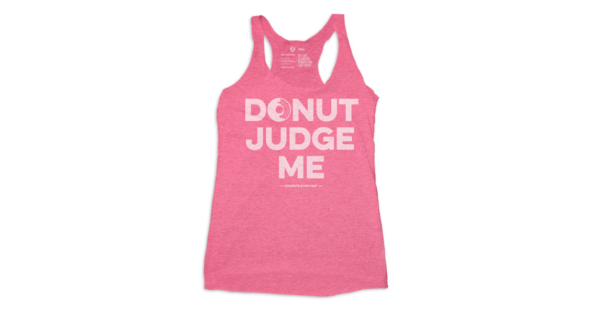 Compete Every Day Donut Judge Me Tank - Pink | Rogue Fitness
