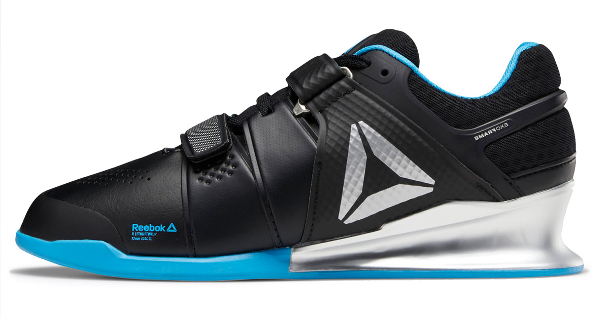 reebok legacy lifter black silver