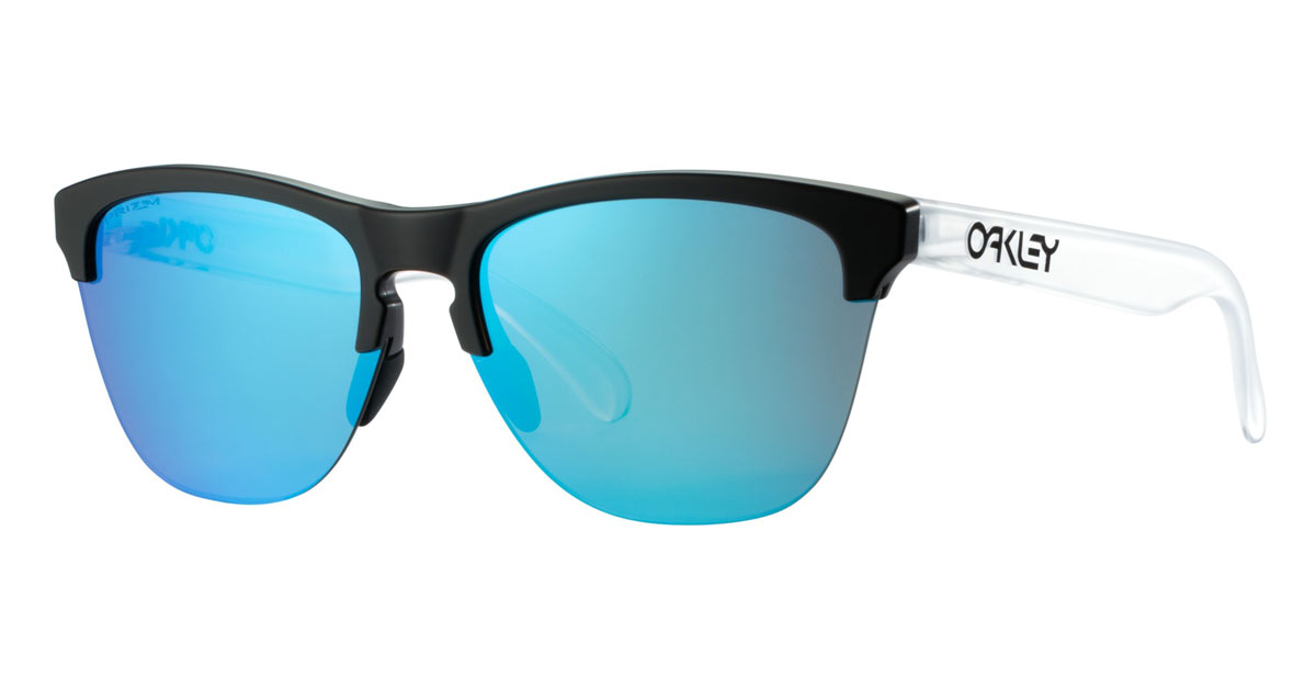 Oakley Frogskin Lite Black/Clear/Prizm Saphire Sunglasses Rogue Fitness