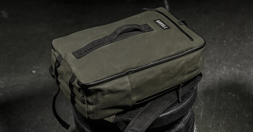 nobull waxed canvas backpack