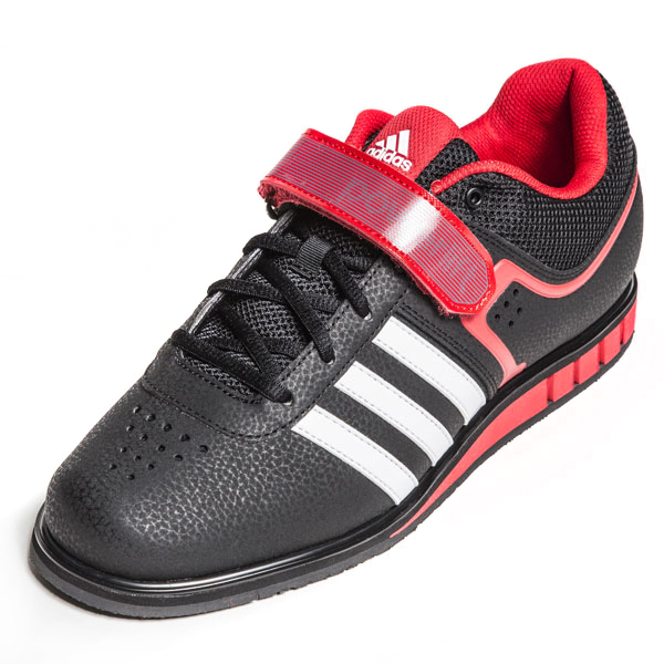 Adidas Powerlift 2.0 (Black/White/Red) - Weightlifting Shoes - Rogue