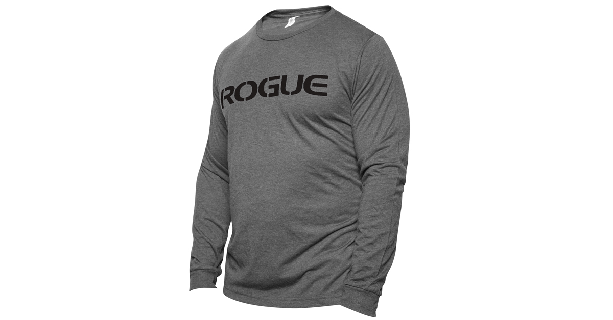 Rogue Basic Long Sleeve Shirt Heather Gray Rogue Fitness