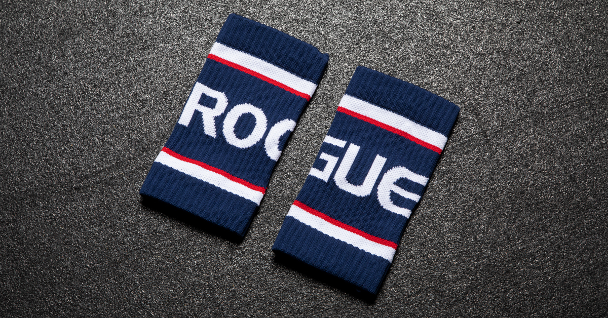 Rogue Wrist Bands Navy / White Rogue Fitness