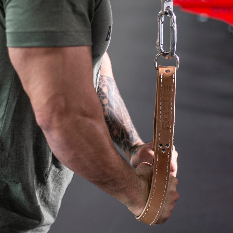 Leather Tricep Straps 25" Treated Rogue Fitness
