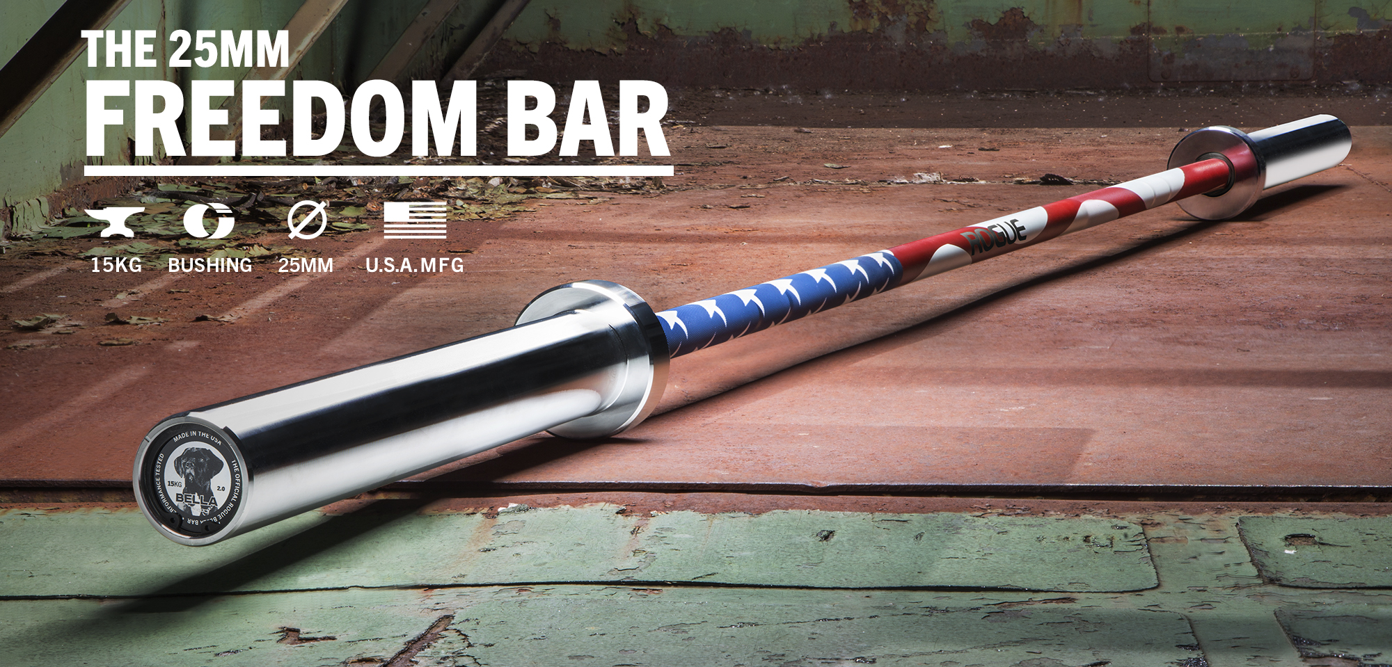 Rogue 25MM Freedom Bar Rogue Fitness