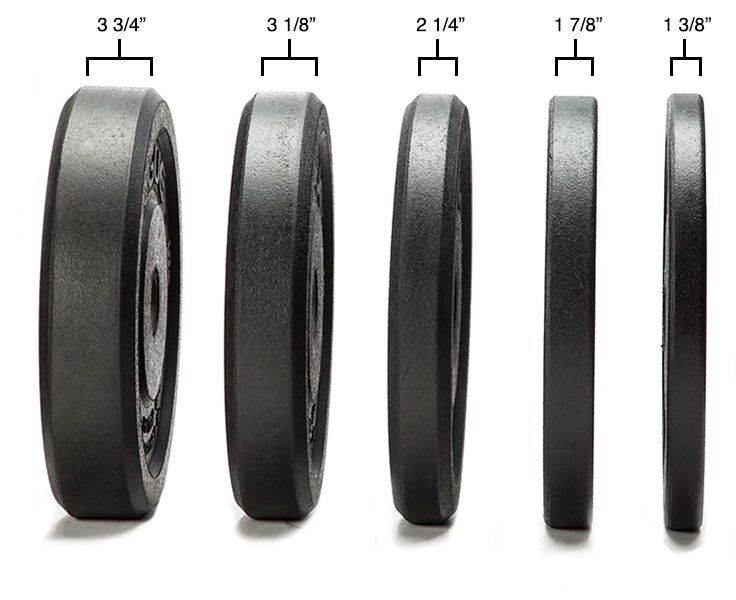 Rogue Crumb bumper plates width