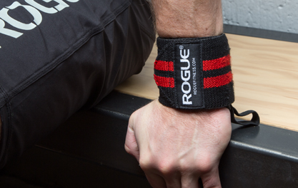 Rogue Wrist Wraps Black Red Rogue Fitness
