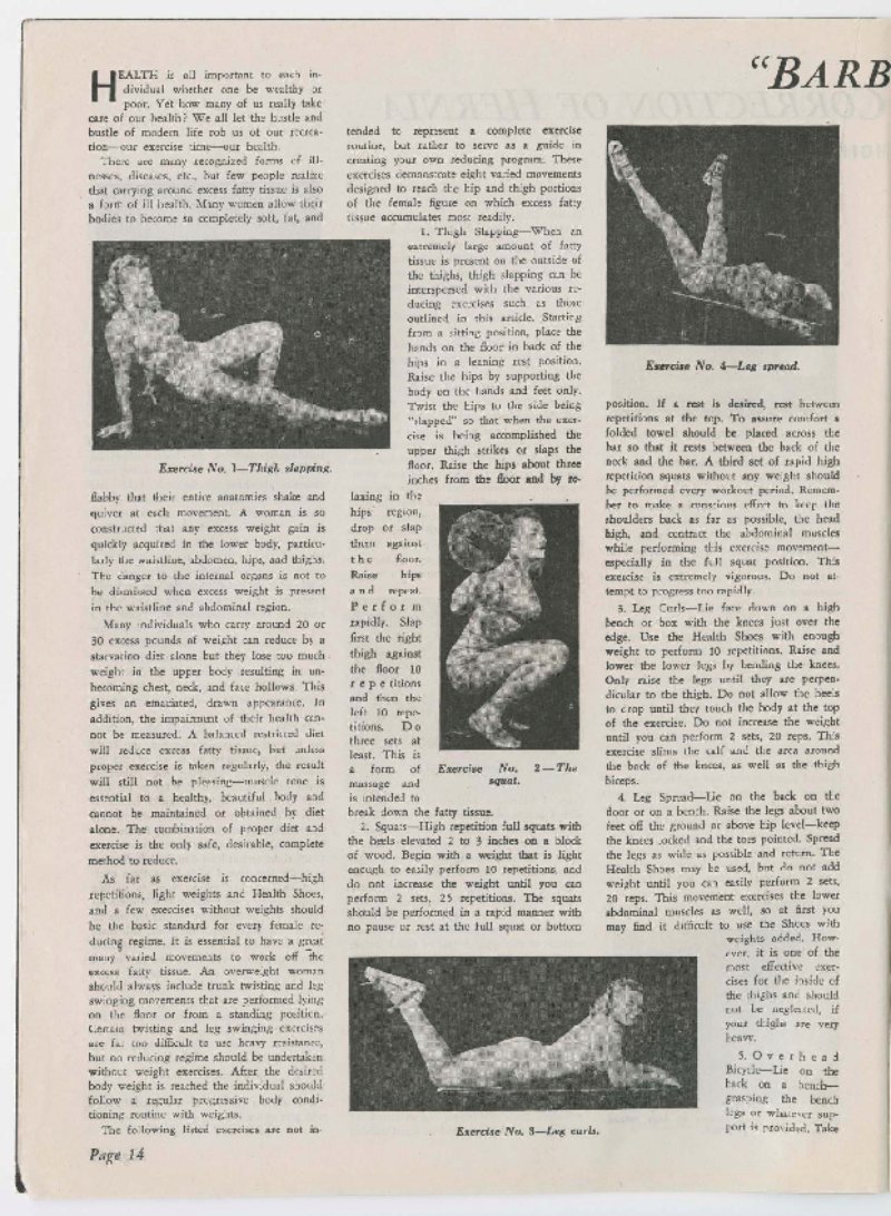 Barbelles Article March 1947