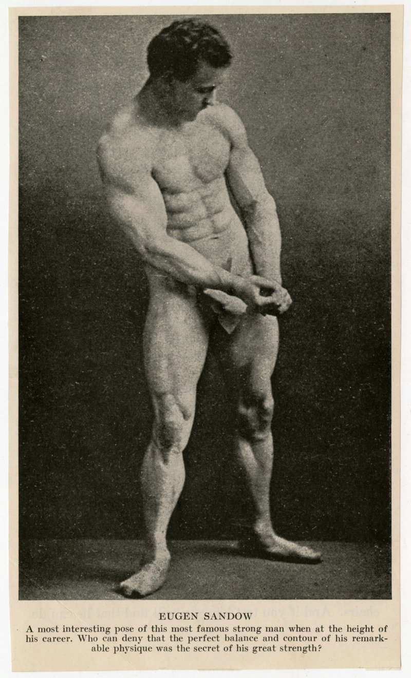 Eugen Sandow standing side pose