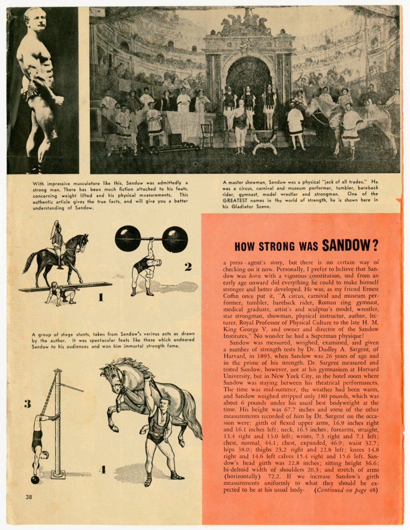 How Strong Was Sandow? continued