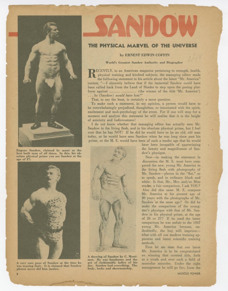 Sandow, the Physical Marvel of the Universe