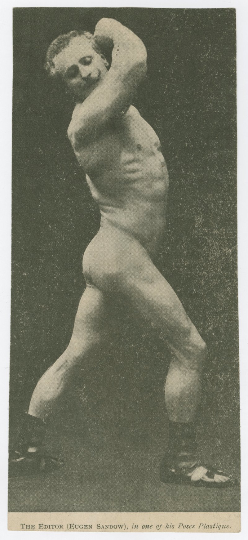 Eugen Sandow in one of his poses plastique