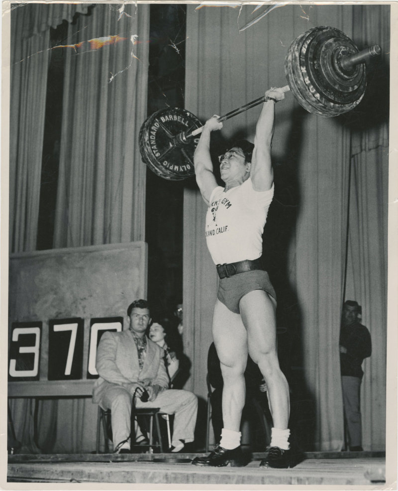 Tommy Kono's record 369 clean and jerk