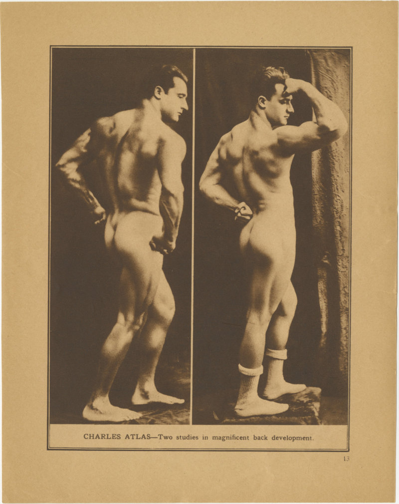 Charles Atlas--Two studies in magnificent back development