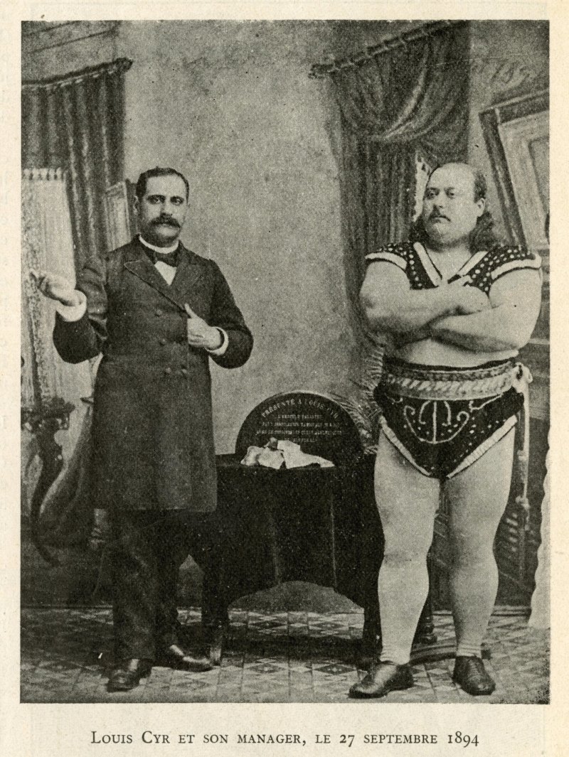 Louis Cyr and his manager