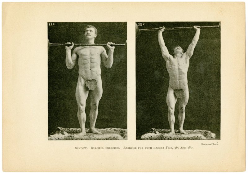 Sandow Barbell exercises for both hands