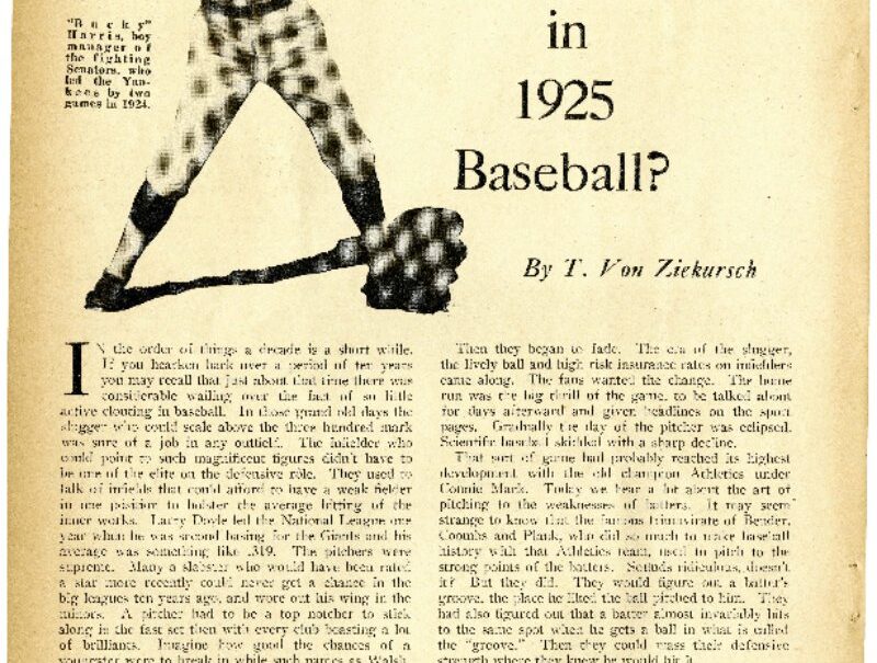 Can Washington Repeat in 1925 Baseball? | Rogue Fitness