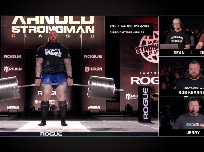 Hafthor Björnsson | Rogue Elephant Bar Deadlift | Attempt 1 | 2024 ...