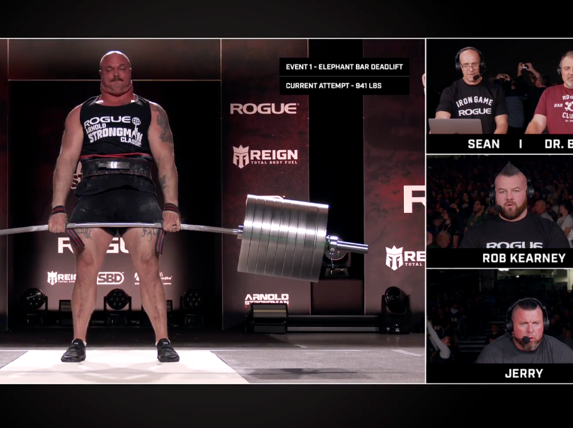 Mitchell Hooper | Rogue Elephant Bar Deadlift | Attempt 2 | 2024 Arnold ...