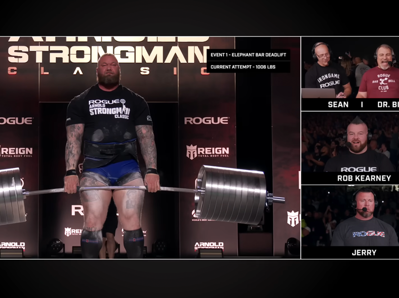 Hafthor Björnsson | Rogue Elephant Bar Deadlift | Attempt 2 | 2024 ...